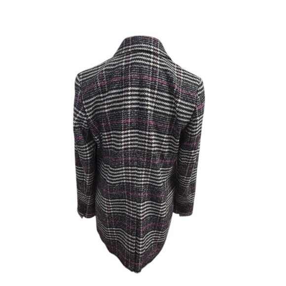 NEW Loft Plaid Long Modern Blazer Coat Jacket - Picture 7 of 13